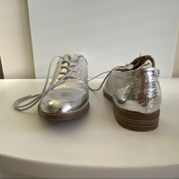 ABOUND mesh lace up oxford sneakers flat Silver - Picture 2 of 4